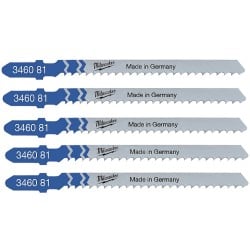 Milwaukee Jigsaw Blade Metal Curve Cutting T227D 4932346081 5pk