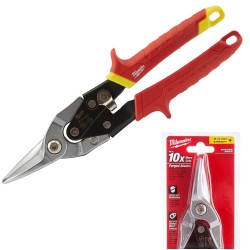 Milwaukee Strait Cut Metal Cutting Aviation Snips 48224530