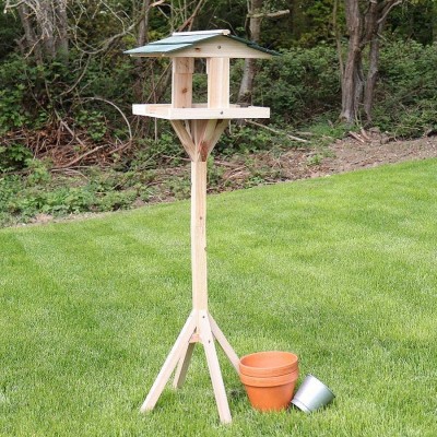 Natures Market Traditional Wooden Garden Bird Table BF009