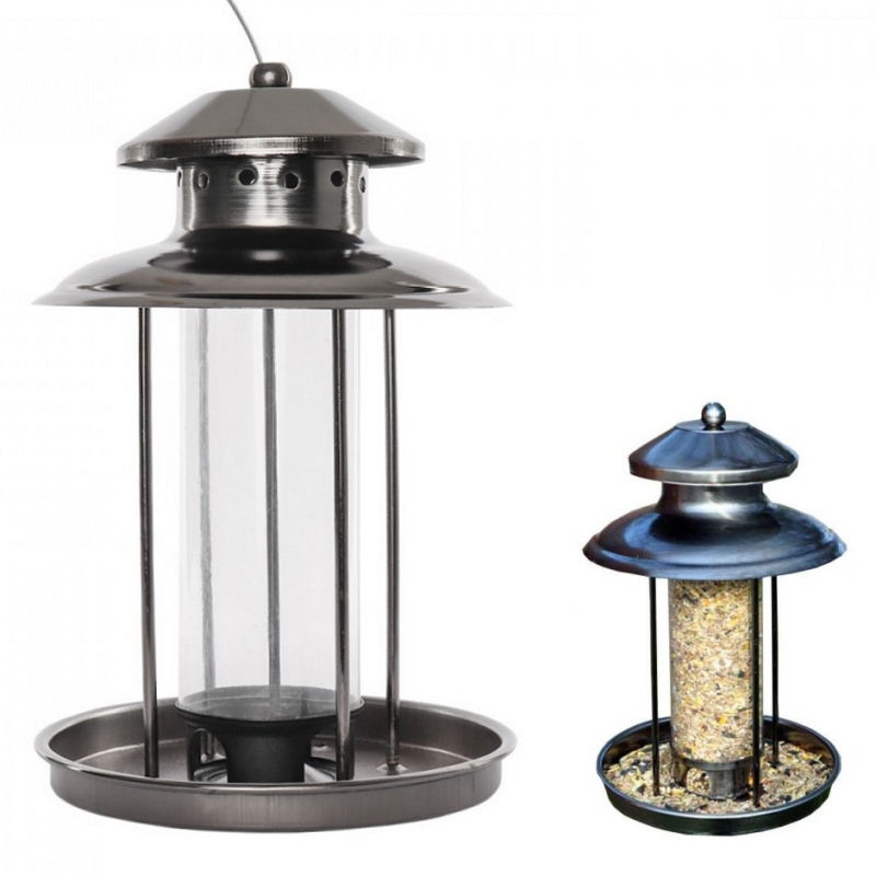 Natures Market Deluxe Steel Lantern Wild Bird Seed Feeder Feeding Station BF036 Sealants and