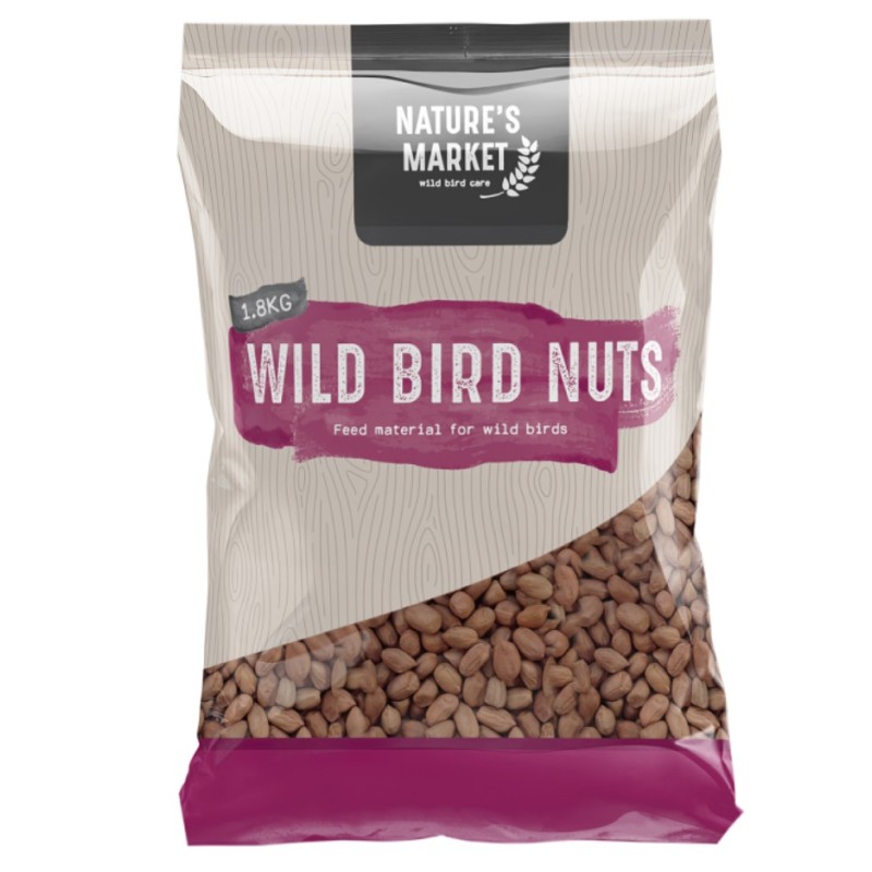 Natures Market Kingfisher Wild Bird Foods Nuts Peanuts 1.8kg BF18N