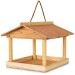 Natures Market Hanging Covered Wooden Feeder Garden Bird Table HBT