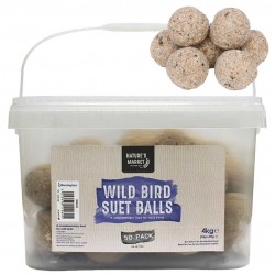 Natures Market Wild Bird Food Suet Balls Large Tub of 50 - BF50FB