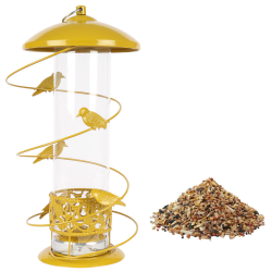 Natures Market Finch Wild Bird Food Seed Feeder Yellow BFBS