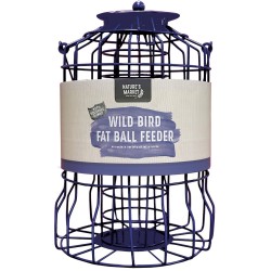 Natures Market Squirrel Guard Suet Fat Ball Wild Bird Food Feeder Blue BF007FB