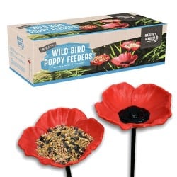 Natures Market Wild Bird Food Poppy Feeders 8pc Set BFPOPPY8