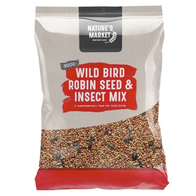 Natures Market Wild Bird Food Robin Seed and Insect Mix 900g BFWF02