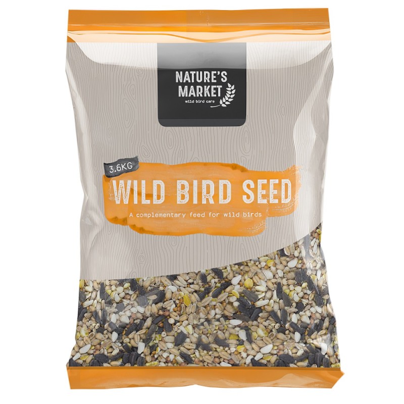 Natures Market Kingfisher Wild Bird Food Seed Mix 3.6kg BF36KGS