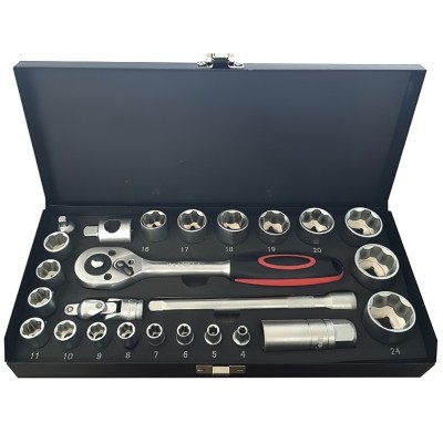 Newsome Tools 25 Piece Mechanics Socket Set 1/4 3/8 inch SKS143825