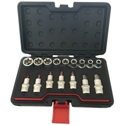 Newsome Tools Male Female Torx Bit Finesse Socket Set 1/2 inch TXS16
