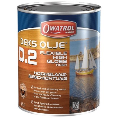 Owatrol D2 DEKS OLJE Yacht Marine Flexible High Gloss Wood Oil Varnish Finish D2-1