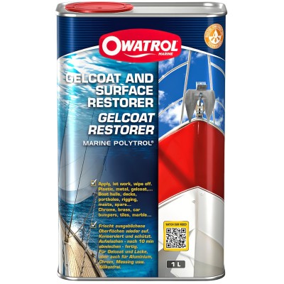 Owatrol Gelcoat and Surface Restorer Marine Polytrol Large 1 Litre