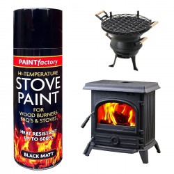 High Temperature Matt Black Heat Resistant Stove Spray Paint 400ml
