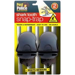 Pest Police Shark Tooth Snap Mouse Trap 2pk O311874