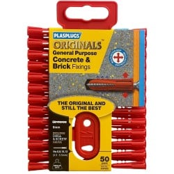 Plasplugs SGP550 Original Regular Duty Masonry Fixings 50pk XMS24PLUG3