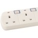 Power Master Electric Switched Extension Lead Cable 6 Socket 2m 379955