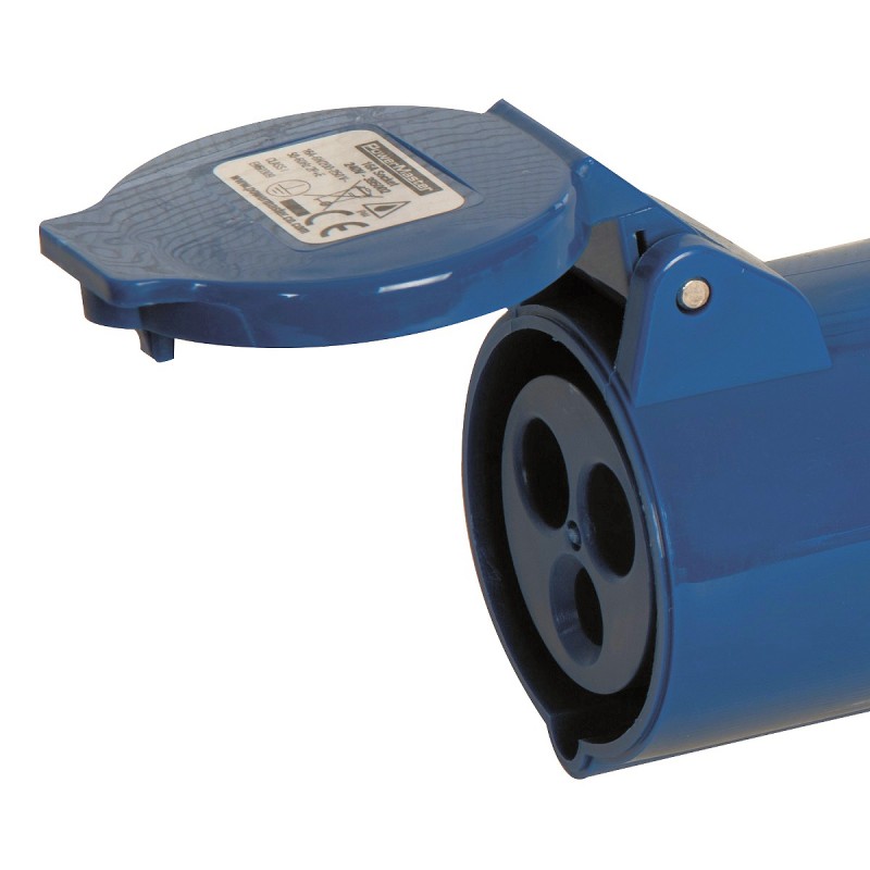 Powermaster 240v Industrial 16 Amp Female Socket 240 Volt 395002 Sealants and Tools Direct
