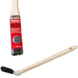 ProDec 1" Dog Leg Angled Long Handle Reach Paint Brush 25mm PDLB25