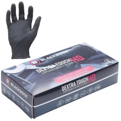 BlackRock HD Dextra Touch Black Nitrile Gloves 100pk Size 10 Extra Large