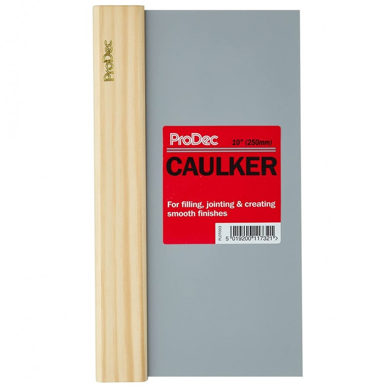PLDT002/3/4 ProDec Caulking Plastic Blade Wood Handle Light Plastering Tool 