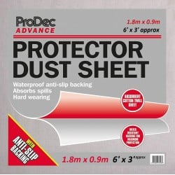 Prodec Advance Small Area Waterproof Dust Sheet 6ft x 3ft CRPRMINI