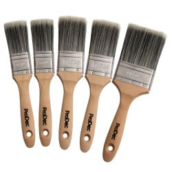 Prodec 5pc Decorator Water Based Paint Varnish Brush Set PBPT039