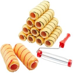 Prodec 9" 230mm Emulsion Tiger Paint Roller Mixed Sleeve & Frame 13pc Set PRRF010