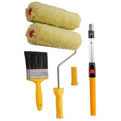 Prodec Twin Sleeve Masonry Paint Roller Brush Pole Painting Kit PRKT004-SET