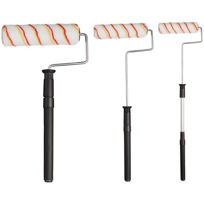 FFTJ 3 Stage Telescopic Paint Roller Frame Pole inc Emulsion Sleeve JTJTRS