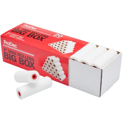 Prodec High Density Foam Mini 4 inch Gloss Paint Roller Sleeve Box of 20 PRRE058