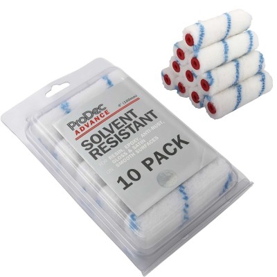 Prodec Advance 4 inch Solvent Resistant Mini Rad Roller Sleeves 10pk ARRE012
