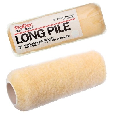 Prodec PRRE008 Long Pile Emulsion 9 inch Polyester Paint Roller Sleeve