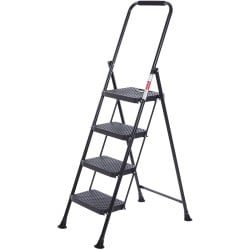 ProDec Easy-Fold Super Stable 4 Tread Hand Rail Step Ladder LFD4STEP