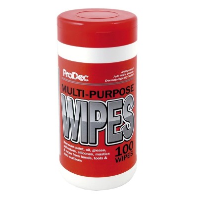 Prodec Wipes Multi Purpose Anti Bacterial Cleaning Wipe 100pk PIHW1C