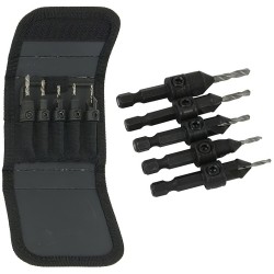 PTI Pilot Countersink Drill Bit 5pce Set PTI0147
