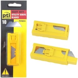 PTI Heavy Duty Utility Knife Blade 10pk Dispenser PTITKB10