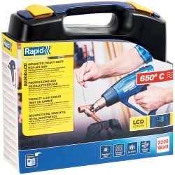 Rapid R2200-LCD Hot Air Gun 2200w LCD Screen Ceramic Heater 240v RPD5001450
