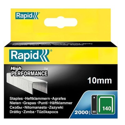 Rapid RPD14010 140 Type 10mm Galvanised Staples 11910731 Box of 2000