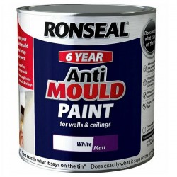 Ronseal Anti Mould 6 Year Paint White Matt 750ml 36623