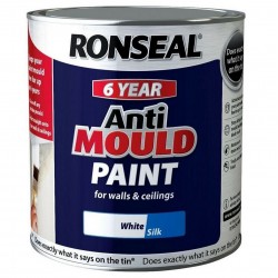 Ronseal Anti Mould 6 Year Paint White Silk Emulsion 750ml 36625