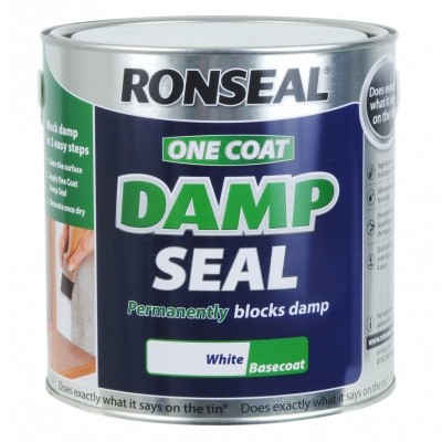 Ronseal One Coat Damp Seal White Paint 250ml 37562