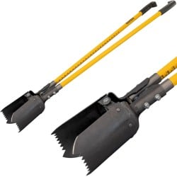 Roughneck ROU68255 Double Arm Serrated Sharp Edge Post Hole Digger Shovel 68-255
