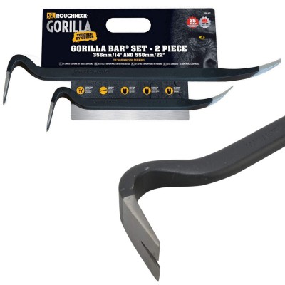 Roughneck 64-402 Gorilla Demolition Pry Bar Twin Set 22 inch 14 Inch ROU64402