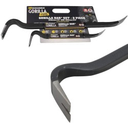 Roughneck Gorilla Demolition Pry Bar 24 inch 14 Inch Twin Set 64-400