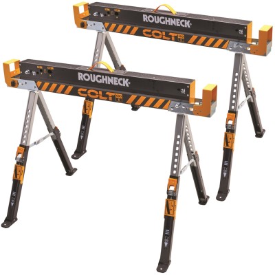 Roughneck Colt 35-602 Folding Steel Sawhorse Twin Pack XMS25HORSE