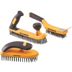 Roughneck 52-094 3 Piece Heavy Duty Wire Brush Set XMS24WBRUSH