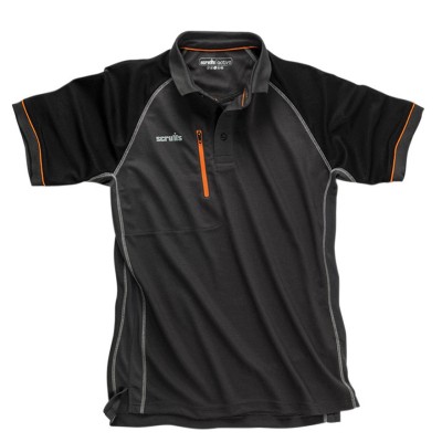 Scruffs Trade Active Work or Leisure Polo Shirt Graphite XXL EXTRA EXTRA LARGE