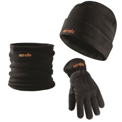 Scruffs Hat Glove Neck Warmer Winter Essentials Pack Black T54874