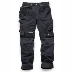 Scruffs Pro Flex Plus Holster Work Trouser Black Regular