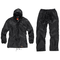 Scruffs Waterproof Rainsuit Black XL Extra Large Rain Suit T54560